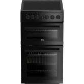 Beko EDVC503B Ceramic Electric Cooker with Double Oven