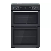 Hotpoint CD67G0C2CA 60cm Double Gas Cooker - Dark Grey