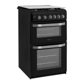 Hotpoint HD5G00CCBK 50cm Gas Cooker with Lid - Black