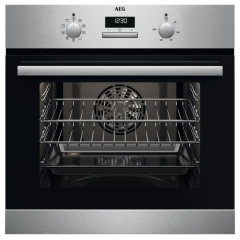 AEG BCX23101EM 59.4cm Built In Electric Single Oven - Stainless