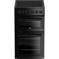 Beko EDVC503B Ceramic Electric Cooker with Double Oven