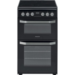 Hotpoint HD5V93CCB Ceramic Double Electric Cooker