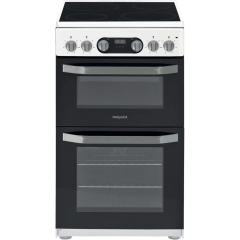 Hotpoint HD5V93CCW 50 cm Ceramic Double Electric Cooker