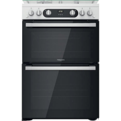 Hotpoint HD67G02CCW 60cm Double Gas Cooker