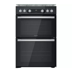 Hotpoint HDM67G0C2CB 60 cm Double Gas Cooker - Black