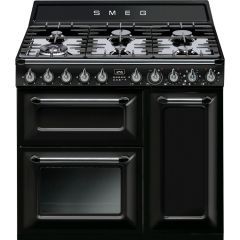 Smeg Victoria TR93BL 90cm Dual Fuel Range Cooker