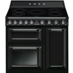 Smeg Victoria TR93IBL2 Black 90cm Induction Range Cooker